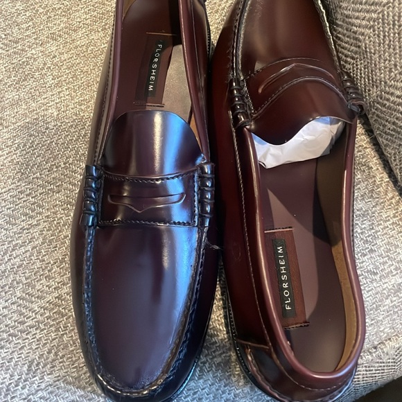 Men’s Florsheim Berkley burgundy loafers 13 B - Picture 7 of 7